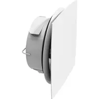 Lindab Airy frontplade buet AIRYFP-BOW 100 mm RAL9003