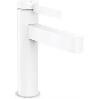 Hansgrohe Finoris 1-grebs håndvaskarmatur 110 med push-open bundventil mat hvid