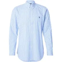 Ralph Lauren for man. 710929346001 Blue Custom Fit poplin and stretch shirt (XL), Casual, Cotton, Long sleeve