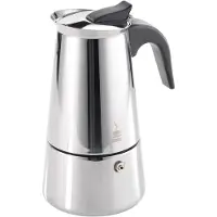 GEFU 16140, Moka gryte, Rustfritt stål, Plast, Rustfritt stål, 2 kopper, 79 mm, 107 mm