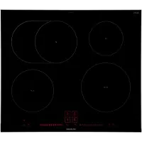 Siemens iQ300 EH675LFC1E - Induksjonskomfyrtopp - 4 plater - Nisje - bredde: 56 cm - dybde: 49 cm - med sidepynt av rustfritt stål, - med fasettert...