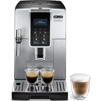 De'Longhi De’Longhi Dinamica Ecam 350.35.SB, Espressomaskin, Kaffe bønner, Malt kaffe, Innebygd kaffekvern, 1450 W, Svart, Sølv