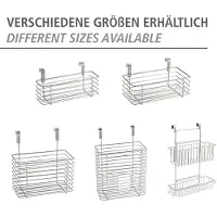 Wenko Door-mounted rack, Opphengsmontering, Metall, Kromfarget, Kjøkken, 2 hyller, Moderne