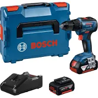 Bosch Powertools BOSCH Akku bore-/skruemaskine GSR 18V-55. Medfølgende tilbehør: Leveres med 2x4 batterier, lader GAL 18V-40, L-BOXX