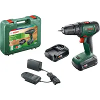 Bosch UniversalDrill 18 - Drill/driver - trådløs - 2 hastigheter - nøkkelfri borhylse 10 mm - 32 N·m - 2 batterier, inkludert lader - 18 V