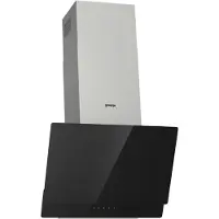 Gorenje Essential WHI649EXBG - Panser - skorsteinvinklet - bredde: 60 cm - dybde: 33.5 cm - ekstraksjon og resirkulasjon (-) - med intern motor - rustfritt stål / sølv
