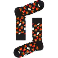 Happy socks Sokker Hamburger Flerfarget Svart Størrelse