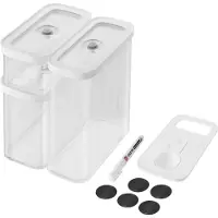 Zwilling Fresh & Save CUBE Opbevaringssæt, M / 5-dele, gennemsigtig-hvid