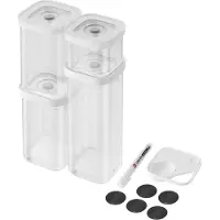 Zwilling Fresh & Save CUBE oppbevaringssett, S / 6 stk., transparent/hvit