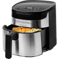 Emerio AF-129084, Varmluftsfrityr, 4,5 l, Single/enkelt, Sort, Rustfritt stål, Berøringskontroll, Enkeltstående