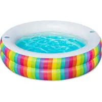 Bestway Svømmebasseng - 206x51cm - Rainbow Drømmer - - OneSize - Barnebasseng