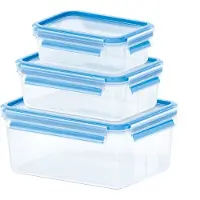 EMSA Clip&close Set Of 3 Sett Med Lufttette Beholdere