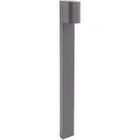 LEDS-C4 Eko Standard LED-veilampe, grå, høyde 80 cm, aluminium