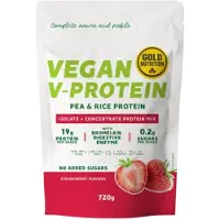 Gold Nutrition V Vegansk Protein Jordbær 720g