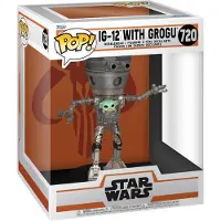 Funko POP! The Mandalorian Stjernekrigen Deluxe Ig-12 Med Grogu