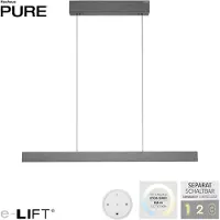 Pure LED-pendellampe E-Motion, platina, CCT