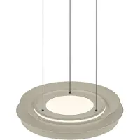 HELL LED-hengelampe Lys, sandfarget, Ø 45 cm, CCT, fjernkontroll