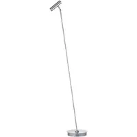 HELL LED-gulvlampe Tom Pro, matt nikkel, 1 lyskilde, CCT, dimmer