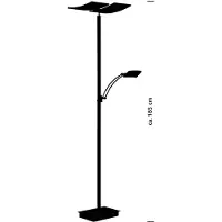 HELL LED-gulvlampe Andy, 3 lyskilder, antrasitt, CCT, dimmer