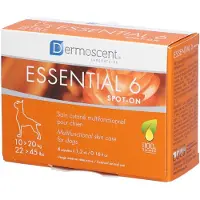 Dermoscent Essential 6 Spot On 10-20kg Kosttilskudd For Hund 4 Enheter