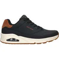 SKECHERS for man. 183004 Trainers Uno Suited On Air black (40), Flat, Laces, Casual