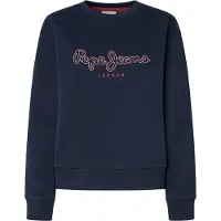 Pepe Jeans for woman. PL581460 Sweatshirt Frida navy (S), Casual, Cotton, Sustainable
