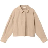 Name it Skjorte - Beskåret - NkfFalinnen - Humus - - 6 år (116) - Skjorte