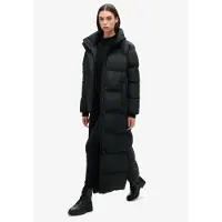 Superdry for woman. W5011800A Long black quilted coat (M), Casual, Recycled Polister, Sustainable