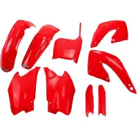 Ufo Honda Cr 125/250 2000-2001 Hokit100f-070 Fork Protectors & Plastsett