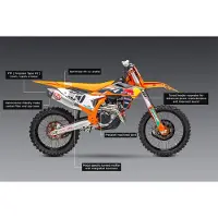 Yoshimura Usa Rs-12 Ktm Sx-f 450 Fe 22-23 Ikke-homologisert Komplett Eksosanlegg