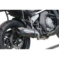 Gpr Exhaust Systems Furore Nero Cf Moto 650 Gt 2022-2024 E5 Oval Ikke-homologert Slip-on Lyddemper