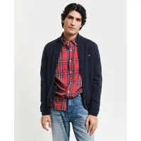 Gant for man. 87214 Very fine sheep's wool cardigan with navy zip fastening (XXL), Casual