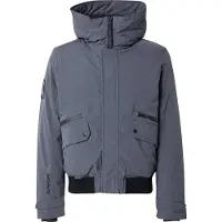 Superdry for man. M5011908A City grey quilted bomber jacket (XL), Casual, Recycled Polister, Sustainable