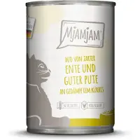 MjAMjAM Økonomipakke Duo 24 x 400 g - mør and & god kalkun på dampet gresskar
