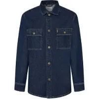 Pepe Jeans for man. PM308585CU4 Relaxed Overshirt (S), Casual, Cotton, Long sleeve, Sustainable, Navy