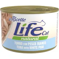 Life Cat Natural Life Cat "Le Ricette" 4 x 150 g - Tunfisk med hvitfisk