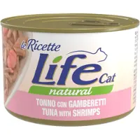Life Cat Natural Life Cat "Le Ricette" 24 x 150 g - Tunfisk med reker