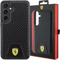 Ferrari Karbon sydd bunnveske for Samsung Galaxy S24+ - svart
