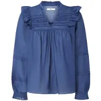 Pepe Jeans for woman. PL304885 Blouse Lorely blue (S), Casual, Cotton, Long sleeve