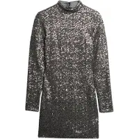 Superdry Sequin Mock Langarmet Kort Kjole