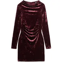 Superdry Velvet Longsleeved Mini Kjole Med Lange Ermer