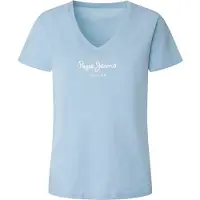 Pepe Jeans Wendy Kort Ermet V-hals T-skjorte