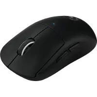 Logitech PRO X SUPERLIGHT Wireless Gaming Mouse - Mus - optisk - 5 knapper - trådløs - 2.4 GHz - USB LIGHTSPEED-mottaker - svart