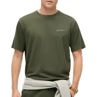 Superdry for man. M1012083A Tech green relaxed fit T-shirt (S), Casual, Cotton, Short sleeve