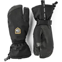 Hestra CZone Mountain, 3-finger Skihansker, Black