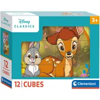 Clementoni Puslespil Disney Classics, 12 cubes