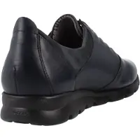 Fluchos for woman. F0354_SUNO_2OCM Leather sneakers Susan blue (38), Flat, Laces, Casual, Navy