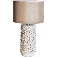 By Rydens Fiore bordlampe, beige, keramikk, høyde 54 cm