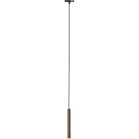 QAZQA Moderne pendellampe i mørk bronse for 1-fase skinnesystem - Slimline Keno