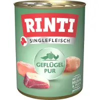 Rinti Singleprotein 6 x 800 g - Rent fjærkre